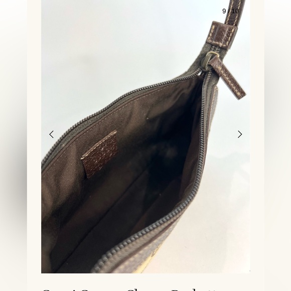 Gucci Brown Monogram Shoulder Bag - Picture 8 of 13
